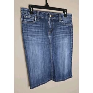 Joes Womens Knee Length Denim Medium Wash Skirt Blue Size 27